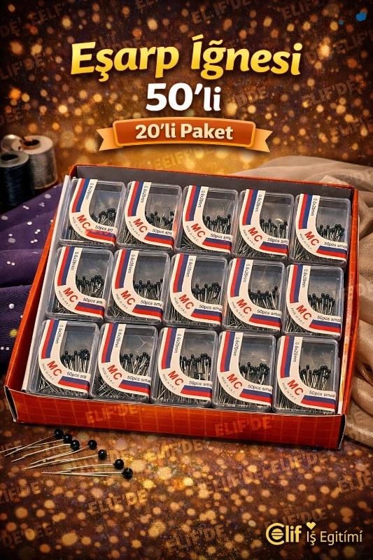 EŞARP İĞNESİ 50Lİ / 20Lİ KUTU